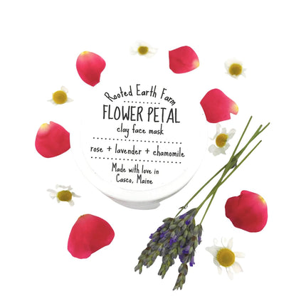 Flower Petal Face Mask - 2 Fl Oz - Clay Mask - Herbal Pore Cleanser