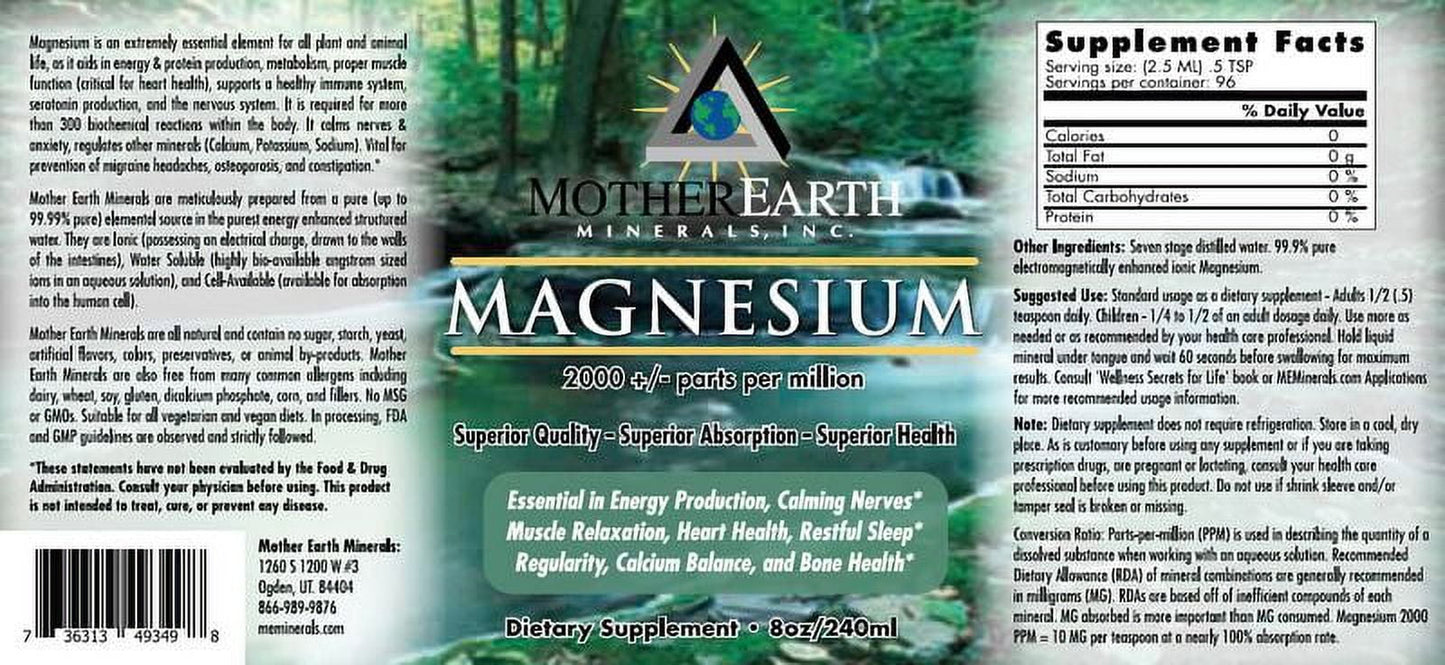 Angstrom Minerals - Magnesium - 8 Oz