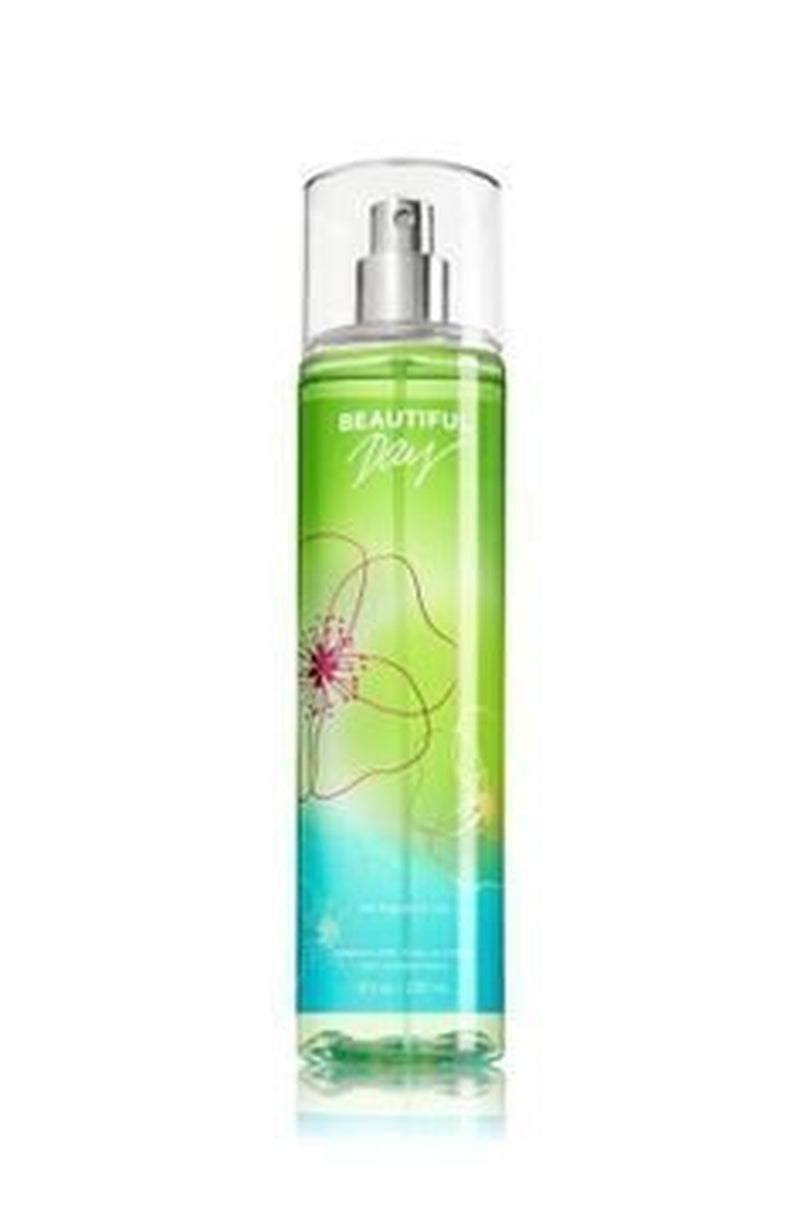 Bath and Body Works Signature Collection" Beautiful Day" Fragrance Mist ~ Body Lotion ~ Shower Gel ~ Triple Moisture Body Cream & Shower Sponge Gift Basket