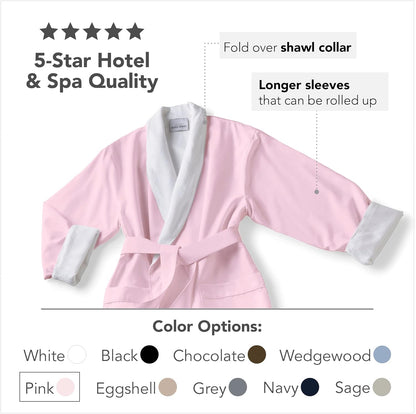 Women'S Microfiber Robe by BOCA - Luxury Hotel Bathrobe, Long Spa Robes for Women - Generous Sizing