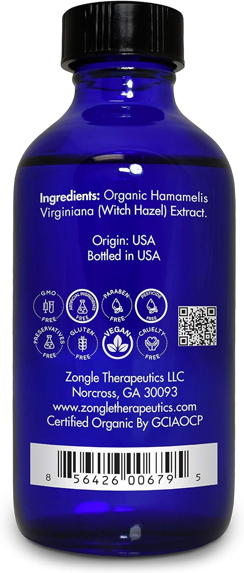 Organic, Witch Hazel – 100% Pure, Witch Hazel, for Face, Acne, Butt, Skin, Scalp, Hair, Body by , 4 OZ