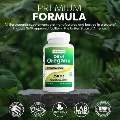 Oregano Oil 250 Mg 120 Softgels