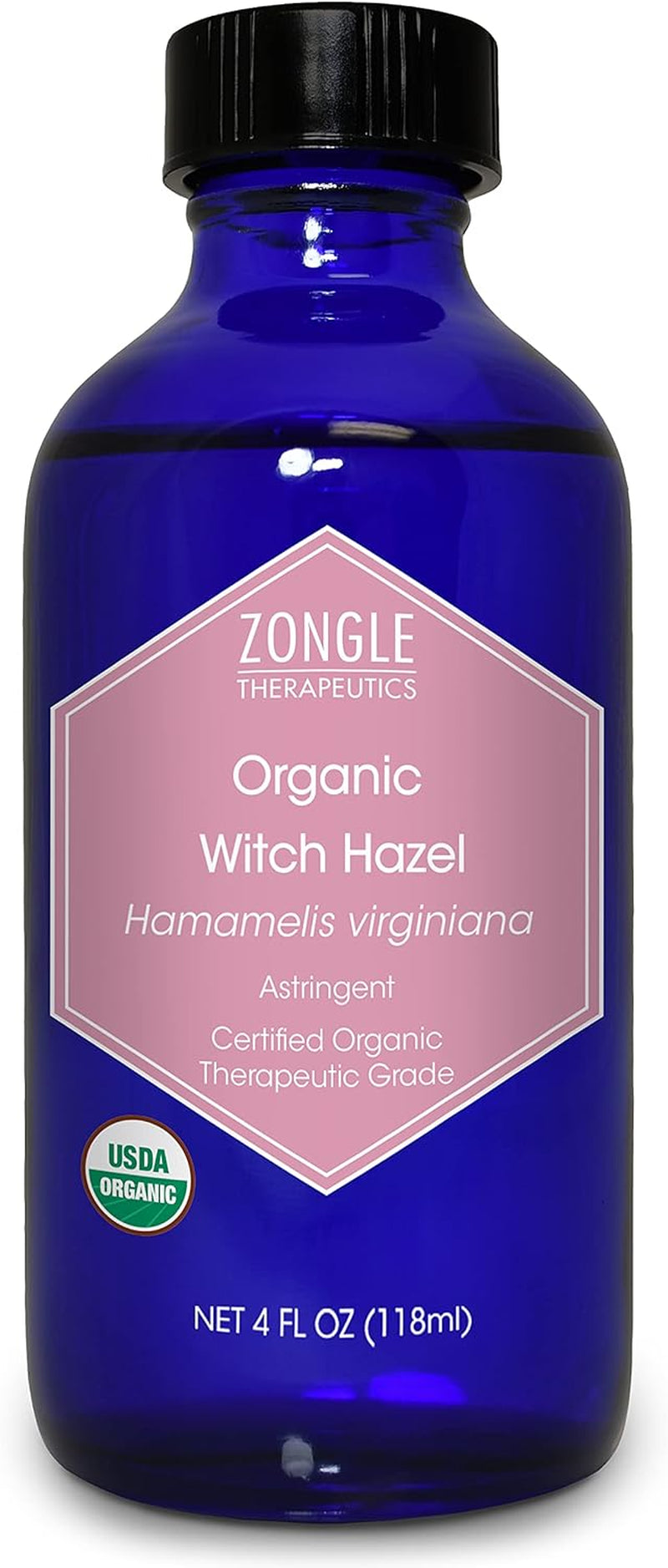 Organic, Witch Hazel – 100% Pure, Witch Hazel, for Face, Acne, Butt, Skin, Scalp, Hair, Body by , 4 OZ